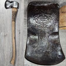 Vintage Plumb Autograf Axe President Fayette Anchor Stamp Wood Handle picture