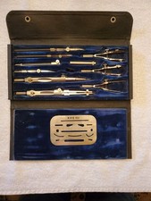 Vintage K&E Keuffel & Esser Drafting Instrument Compass Divider Set Case picture