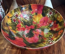 Vintage MCM Fiberglass Vibrant Floral 11