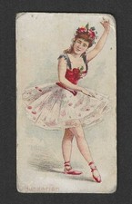 c1880's N186 Kimball Tobacco Card - Dancing Women Series - Hungarian picture