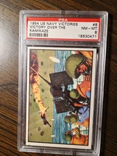 1954 Bowman US Navy Victories #8 Psa 8 picture