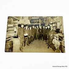 Vintage RPPC General Store Hardware Store Men Employees Chicago Photo Postcard picture
