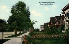 Los Angeles, California - Showing a residence street in Los Angeles - c1908 picture