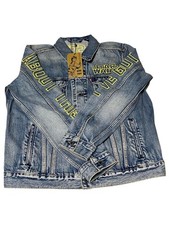Levi's x Star Wars Denim Jacket L Size New with Tags Logo Print Sleeve picture