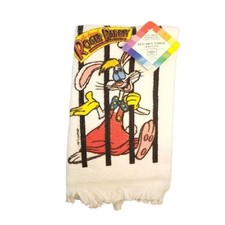 1987 Who Framed Roger Rabbit Kitchen Hand Towel NOS Tag USA Vintage picture