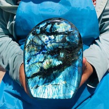 4.48LB Large Natural Gorgeous Labradorite Quartz Crystal Stone Specimen Healing picture