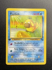 Psyduck | 53/62 | 1st Edition | Fossil | Common | Pokemon Card | NM picture