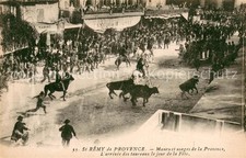 St Remy aux Baux Provence Moeurs et usages de la Provence L’arrivee des taureaux picture