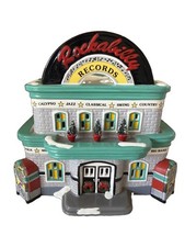 Department 56 Original Snow Village Rockabilly Records Intro 1996 Retired 1998 picture