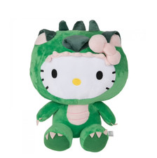 Hello Kitty Green Dragon Dinosaur Plush Stuffed Animal Fiesta Sanrio 9.5” picture