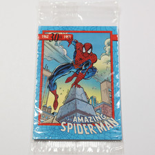 1962-1992 AMAZING SPIDERMAN 30th Anniversary Sealed 5 Card Set SM 1-5 #45832L picture