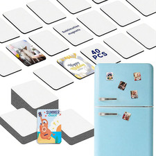UJL 40Pcs Sublimation Magnet Blanks Custom Square Magnets (2.95
