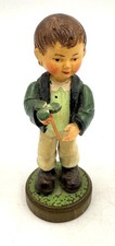 Vintage Arni Multicolor 4” Boy with Green Coat and holding a Shamrock - Italy picture