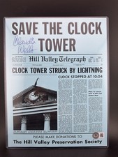 Claudia Wells Signed Back To The Future Saved The Clock Tower Flyer Auto Beckett picture
