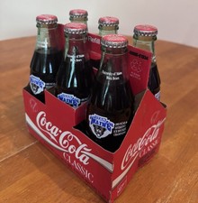 1993 UNIVERSITY of MAINE BLACK BEARS NCAA Hockey Champions COCA-COLA 6 Pack FULL picture