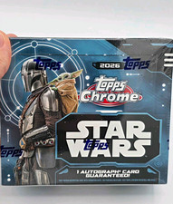 Topps 2026 Chrome Star Wars Sealed Hobby Box Autograph Guaranteed QTY picture