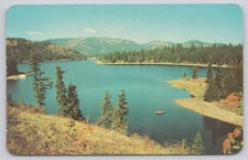 Postcard Lower Twin Lake Rathdrum Idaho picture
