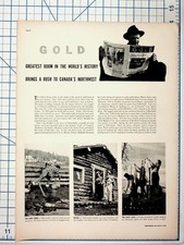 1930s Canada Yellowknife Gold Rush Magazine Article w/ Photos picture
