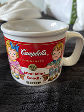 Campbell's Condensed Soup Advertising Mug 1993 Westwood White & Red picture