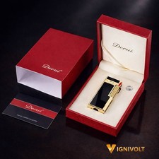 DERUI Dual Flame Torch Lighter Slim Windproof Butane Metal Luxury Gift Pro...... picture