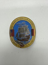 Vintage Plankenhammer Floss Bavaria Ashtray -300 Years Of Germans In America Pin picture