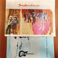 RARE 1966-67 Fender Catalog w/Original 1966 Price List Case Candy Vintage Guitar picture