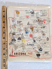 Vintage 1972 Arizona Rock and Mineral Souvenir Card manufactured by WestArt picture