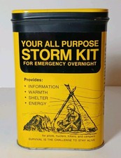 New Vintage Emergency Survival Kit Tin Vintage Tacoma Washington Tin Made in USA picture