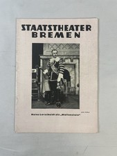 Vintage Staatstheatre Bremen 1930s Heinz Lorscheidt as 