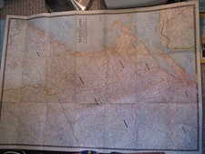 VINTAGE NEW ENGLAND WALL MAP National Geographic June 1955 Huge  picture