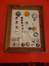 Framed Vintage Pinback Lot WWI 1918 Liberty Loan Bethlehem Steel Lackawanna NY picture