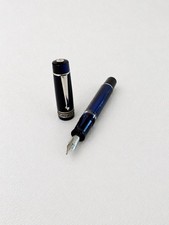Delta Dolcevita Fountain Pen Blue Resin 18k Gold Stub Nib Limited Edition 24/25 picture