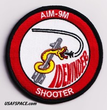 USAF 83 FIGHTER WEAPONS SQ-83 FWS- AIM-9M SIDEWINDER SHOOTER- ORIGINAL VEL PATCH picture