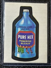 1973 Topps Wacky Packages 1st Series Pure Hex  Powerful Bleach Tan Back  picture