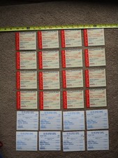 24 NOS  Unused Original Plastic Inst Cards For Antique Vintage 3 Slot Payphones picture