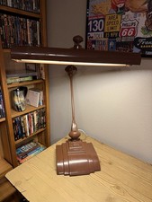 Vintage Brown Drafting Flexo Adjustable Drafting Lamp 1940's-1950's WORKS picture