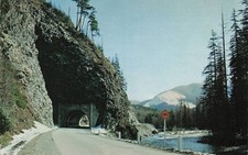 Stevens Pass Highway Tunnel Washington State Vintage Postcard Smith's Views picture