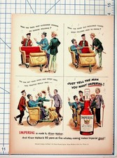 Hiram Walker Imperial Whiskey Vintage Ad 1930s Albert Dorne Art Peoria IL picture