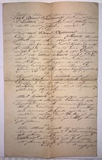 1872 Prussian Stettin Pomerania Handwritten Legal Protocol Kurrent picture