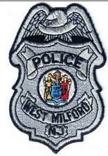 West Milford Police New Jersey breast patch NEW silver picture