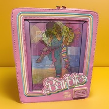NWT Loungefly Hard Tag Barbie 65th Anniv. Lenticular Mini Backpack Christmas 12” picture