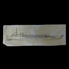 RARE Original WWII Normandy D-Day British Landing Craft Tank Mark IV Blueprint picture