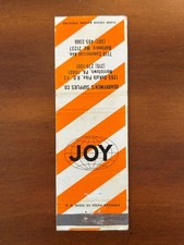 Vintage JOY Quarrymen's Supplies Matchbook Cover 1950s American Match Co. picture