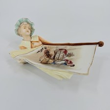 Vintage Art Deco Figural Trinket Dish Women’s Vanity Dresser Tray picture