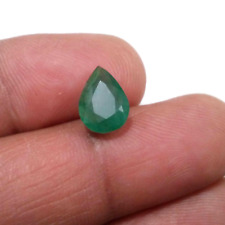 Top Zambian Emerald Pear Shape 3 Crt Attractive Green Faceted Loose Gemstone picture