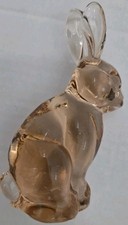 Silvestri Pale Pink Glass Bunny Rabbit picture