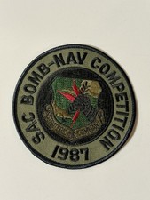VTG 1987 Strategic Air Command SAC Bomb-Nav Competition Flight Suit Patch picture