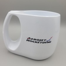 VINTAGE AEROJET ROCKETDYNE White Plastic Coffee /Tea Mug Souvenir Rare  picture