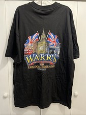 VTG Y2K Harley Davidson WARR’S London England T-Shirt Men's XXL Made in USA, NEW picture