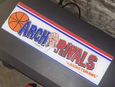 Arch Rivals A Basket Brawl Vintage Midway Arcade Game Original Marquee Sign picture